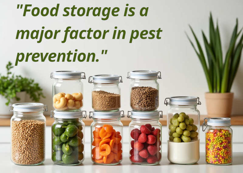 image of storing food in containers